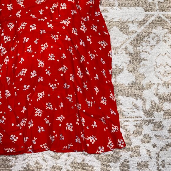 Red Floral Dress - Picture 4 of 4